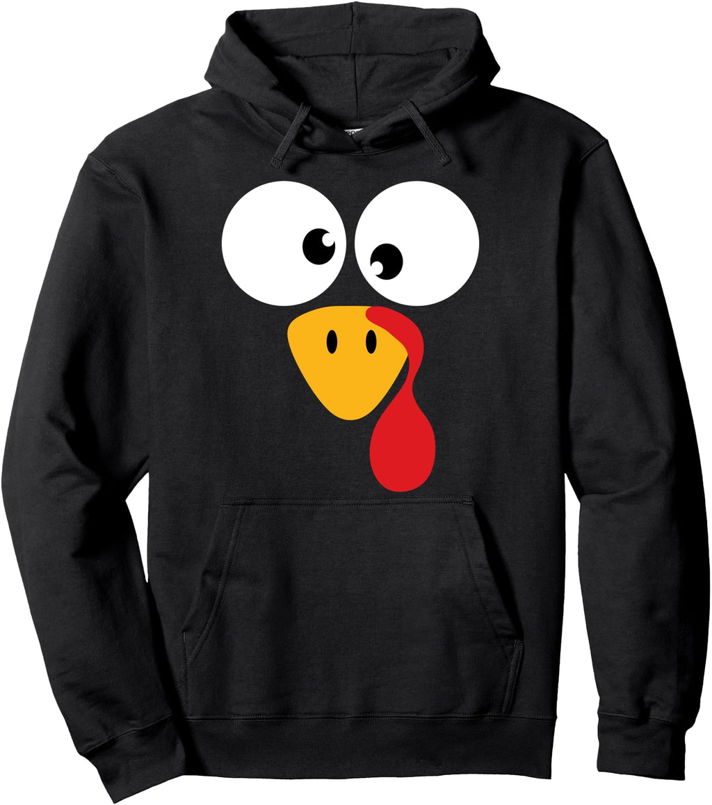Authentic Turkey Face Thanksgiving T-Shirt - Graphic Print for Adults - T-Shirt, Sweatshirt, Hoodie