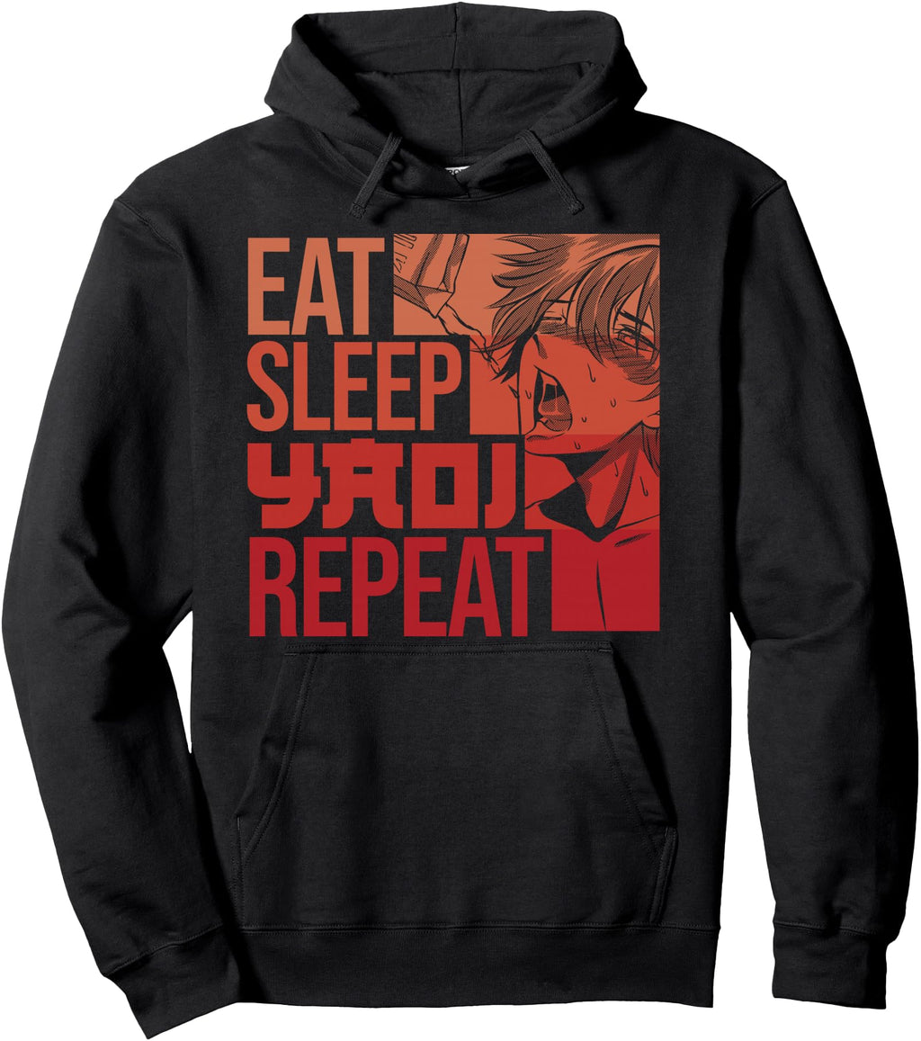 Handcrafted Eat Sleep Yaoi Repeat Gay Sweatshirt - Unique Graphic Unisex - T-Shirt, Sweatshirt, Hoodie