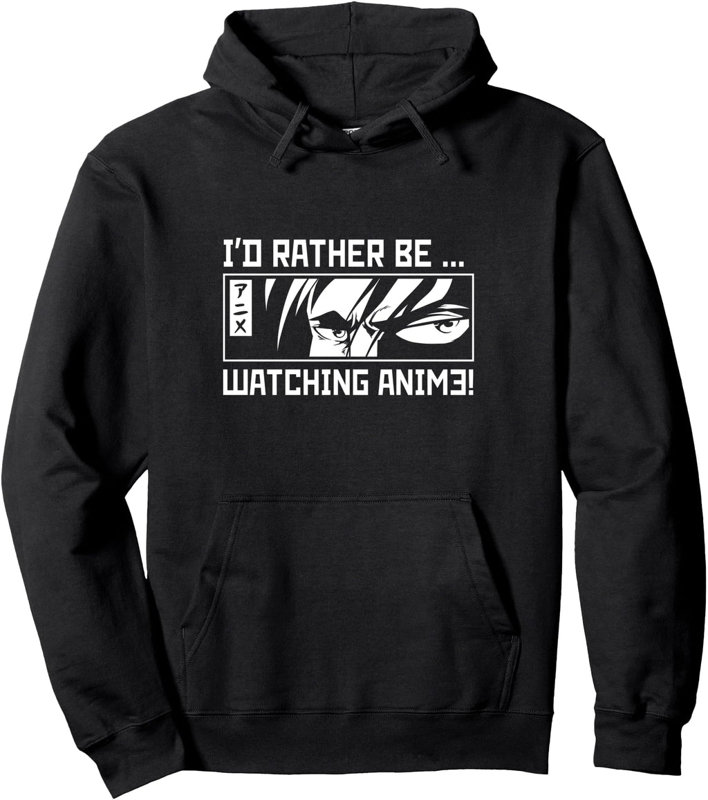 I D Rather Be Watching Anime Manga T-Shirt - Custom Art Print for Adults - T-Shirt, Sweatshirt, Hoodie