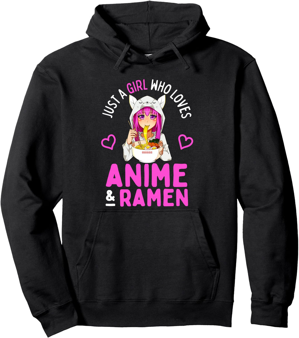 Just Who Loves Anime And Ramen T-Shirt - Fun Novelty Design for Adults - T-Shirt, Sweatshirt, Hoodie