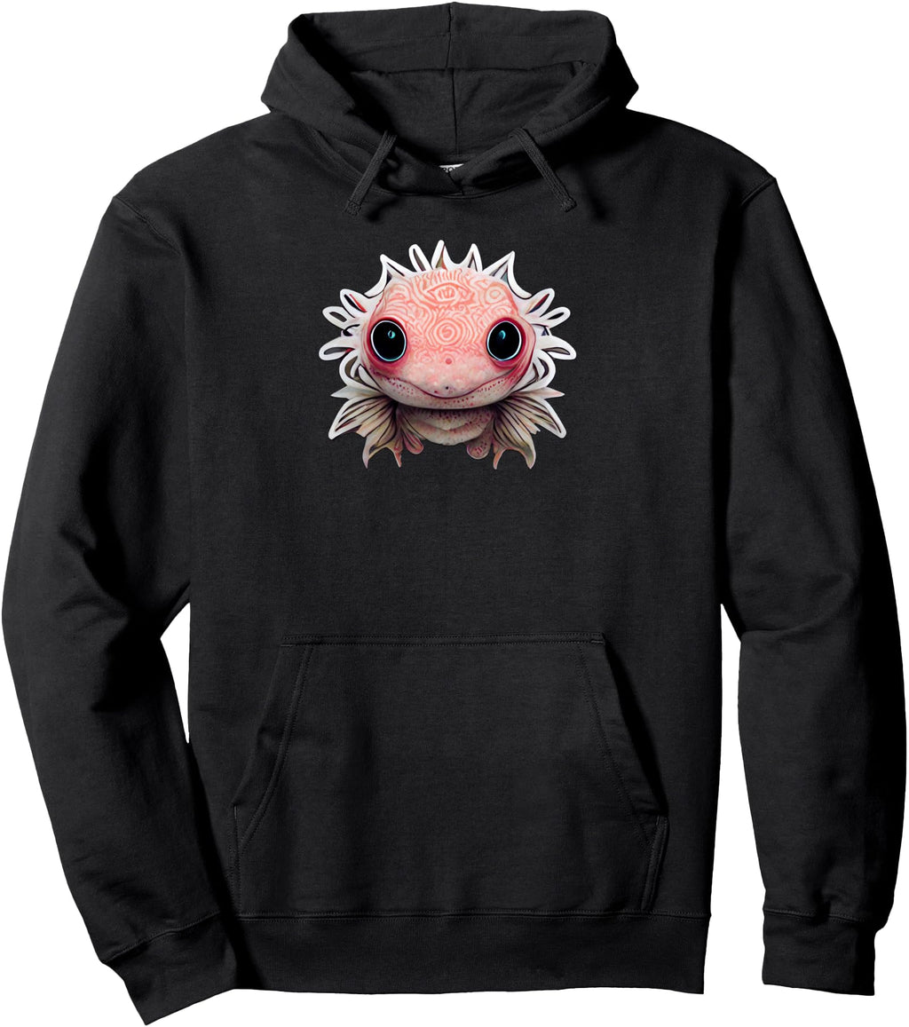 Original Kawaii Axolotl Anime Artist Hoodie - Casual Everyday Wear Unisex - T-Shirt, Sweatshirt, Hoodie