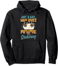 Original Just Who Loves Anime And Hoodie - Custom Art Print for Adults - T-Shirt, Sweatshirt, Hoodie