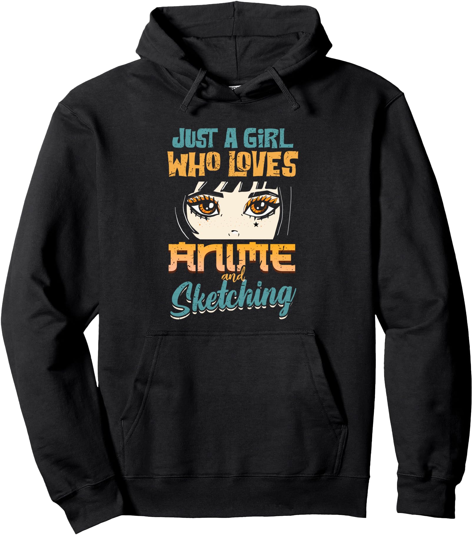 Original Just Who Loves Anime And Hoodie - Custom Art Print for Adults - T-Shirt, Sweatshirt, Hoodie
