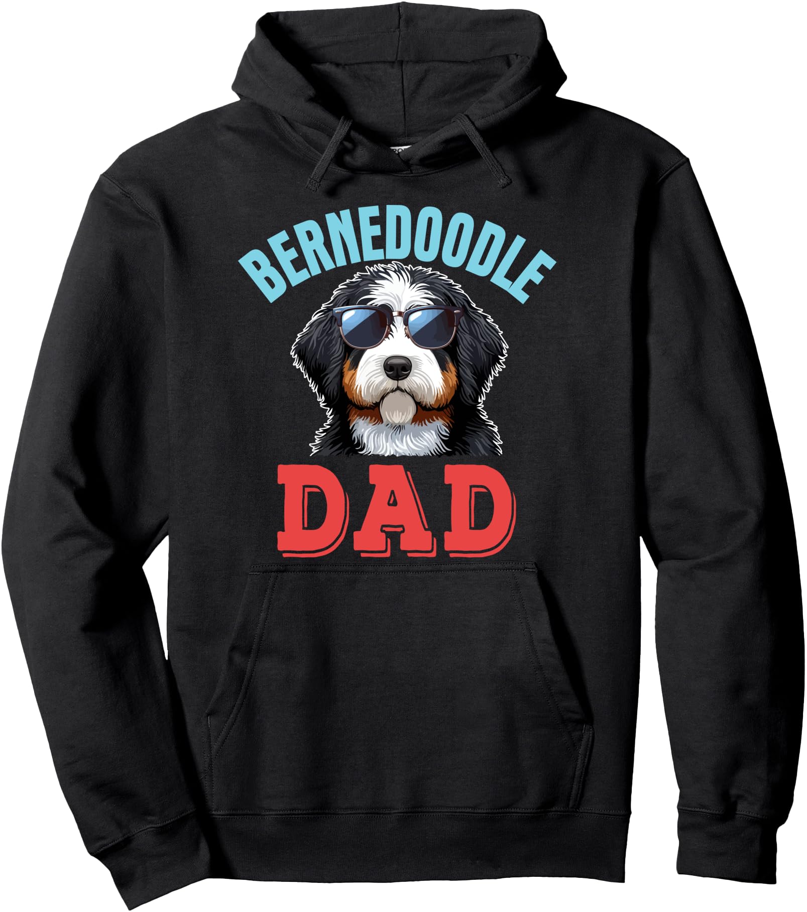 Exclusive Bernedoodle Dad Sweatshirt - Casual Everyday Wear Men Women - T-Shirt, Sweatshirt, Hoodie