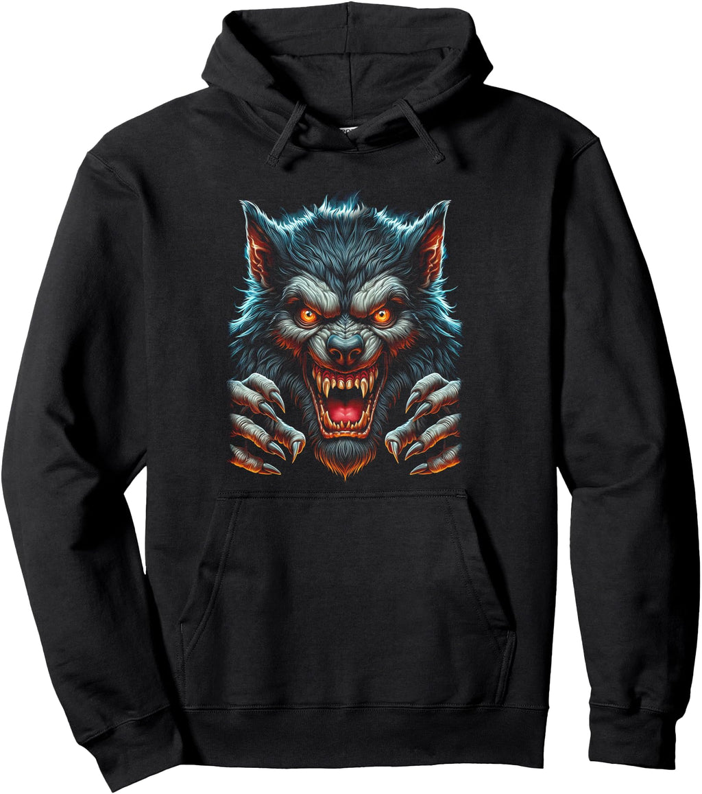 Scary Halloween Party Costume Angry Hoodie - Trendy Graphic Unisex - T-Shirt, Sweatshirt, Hoodie
