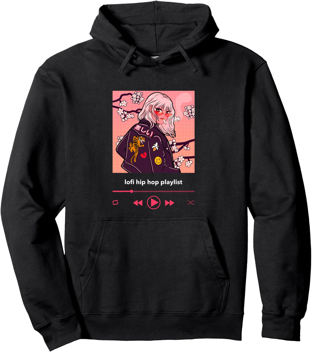Lofi Music Lofi Aesthetic Kawaii Japanese T-Shirt - Graphic Print Unisex - T-Shirt, Sweatshirt, Hoodie
