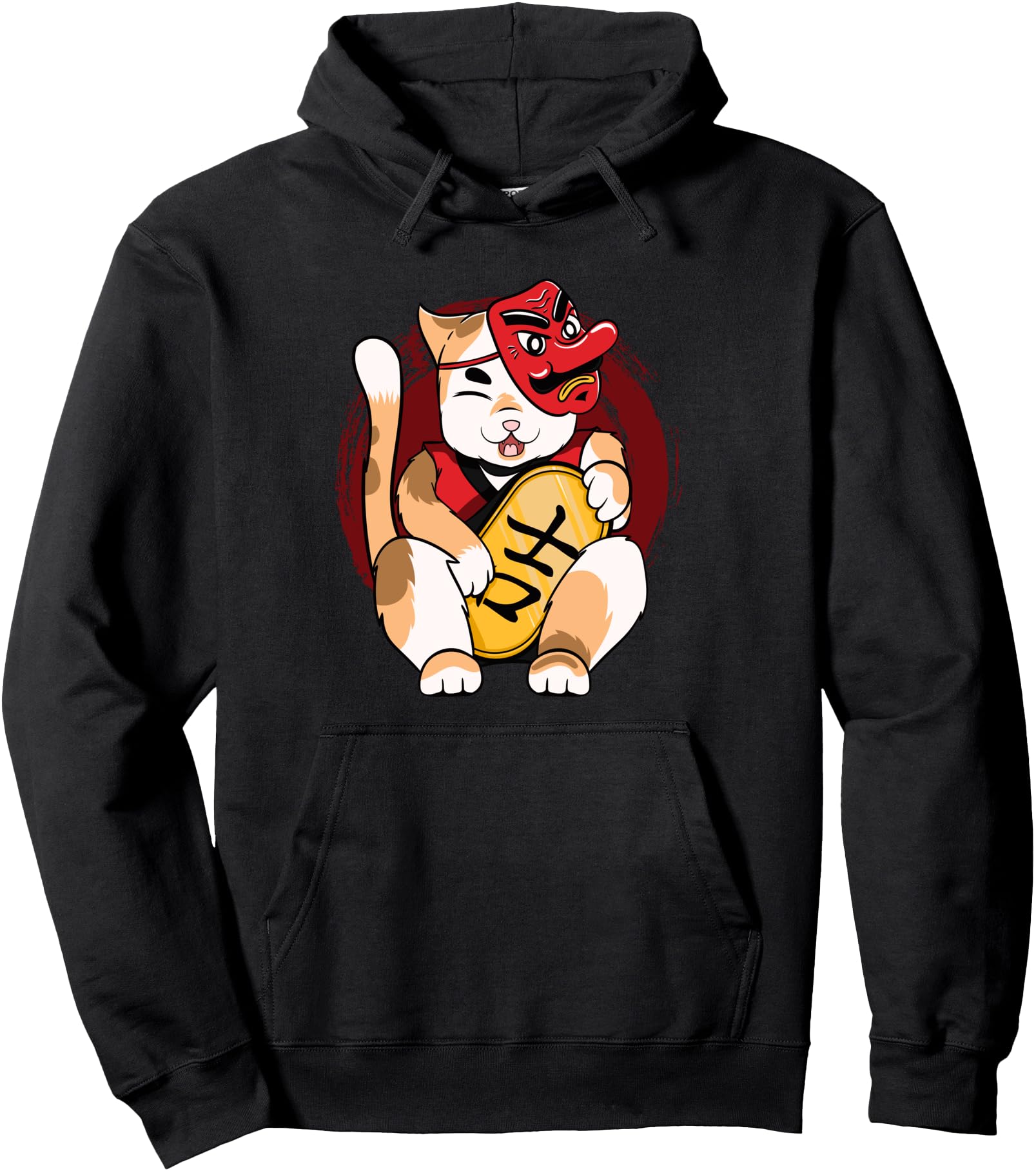 Kawaii Maneki Neko Art Lucky Cat Sweatshirt - Custom Art Print Men Women - T-Shirt, Sweatshirt, Hoodie