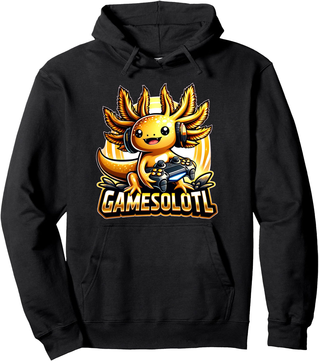 Handcrafted Gamesolotl Axolotl Gamer T-Shirt - Casual Everyday Wear Unisex - T-Shirt, Sweatshirt, Hoodie