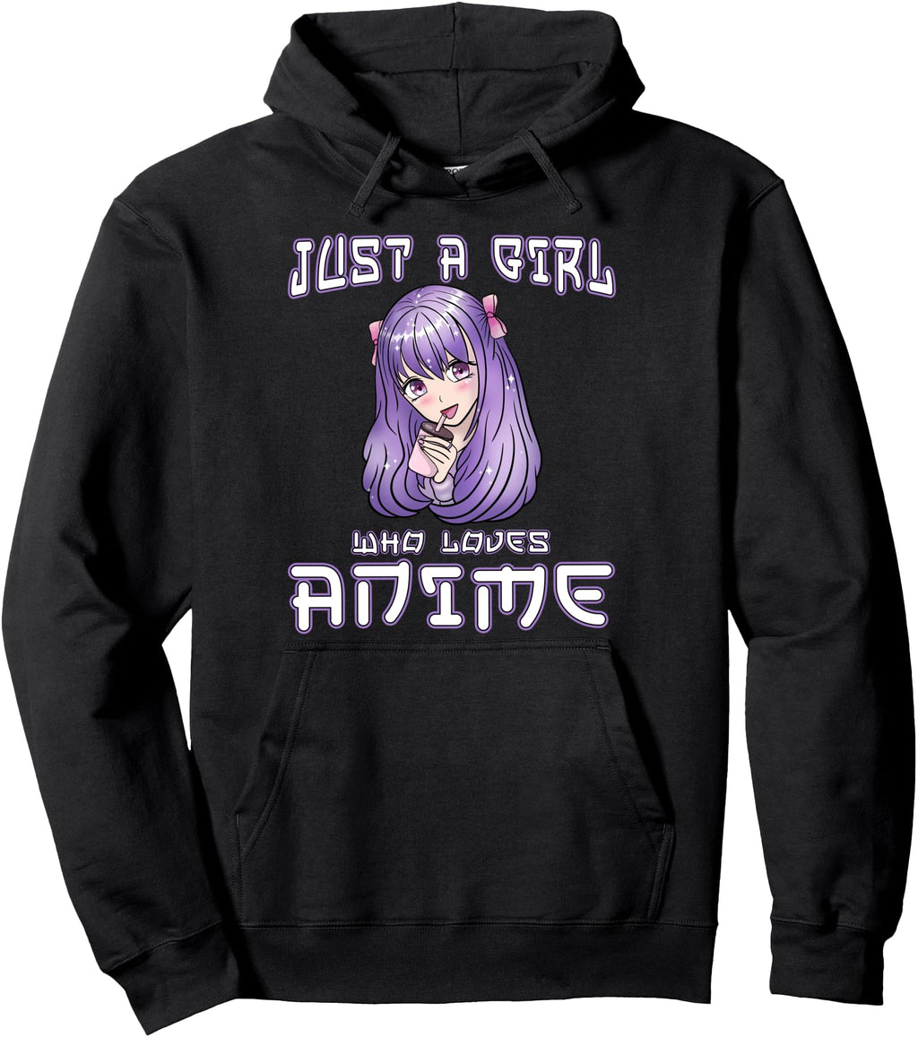 Exclusive Just Who Loves Anime Teen Sweatshirt - Trendy Graphic Men Women - T-Shirt, Sweatshirt, Hoodie