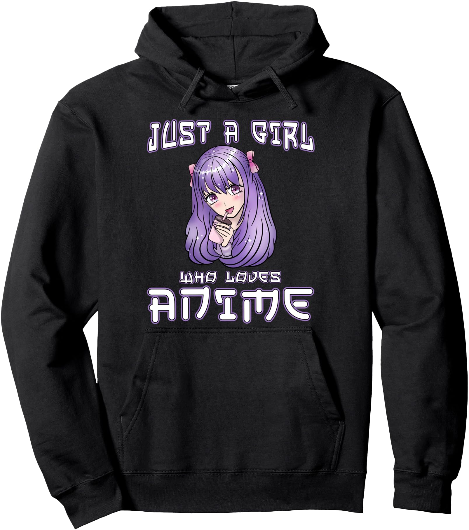 Exclusive Just Who Loves Anime Teen Sweatshirt - Trendy Graphic Men Women - T-Shirt, Sweatshirt, Hoodie