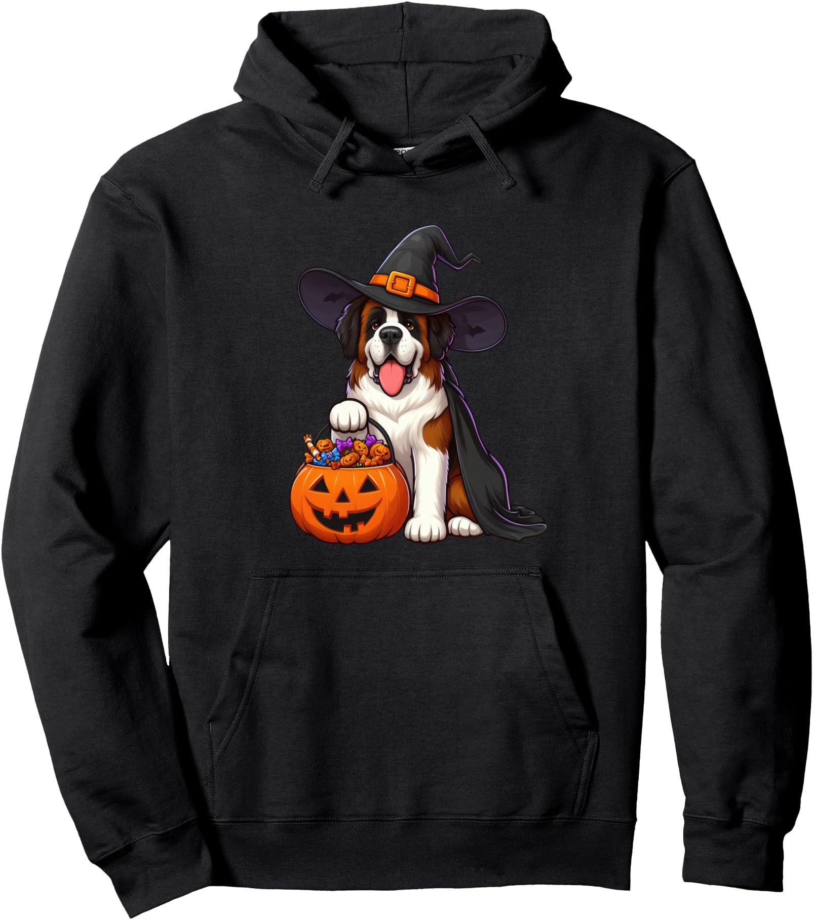 Handcrafted Saint Bernard Halloween Sweatshirt - Graphic Print Men Women - T-Shirt, Sweatshirt, Hoodie