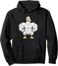Exclusive Cartoon Muscle Duck Rare Hoodie - Novelty Apparel Unisex - T-Shirt, Sweatshirt, Hoodie