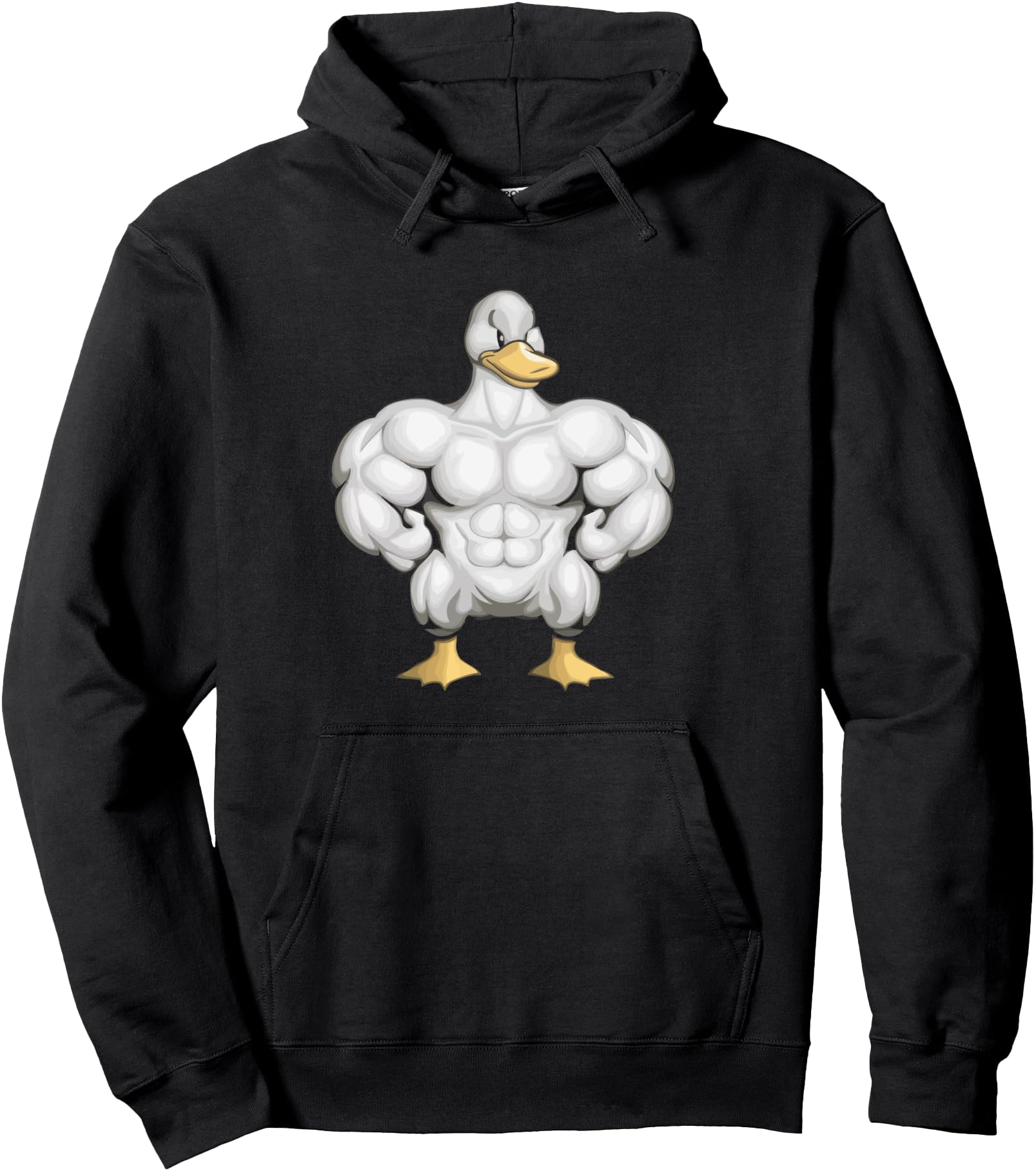 Exclusive Cartoon Muscle Duck Rare Hoodie - Novelty Apparel Unisex - T-Shirt, Sweatshirt, Hoodie