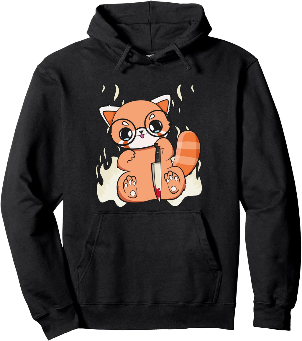 Kawaii Pastel Goth Red Panda Sweatshirt - Aesthetic Graphic Men Women - T-Shirt, Sweatshirt, Hoodie