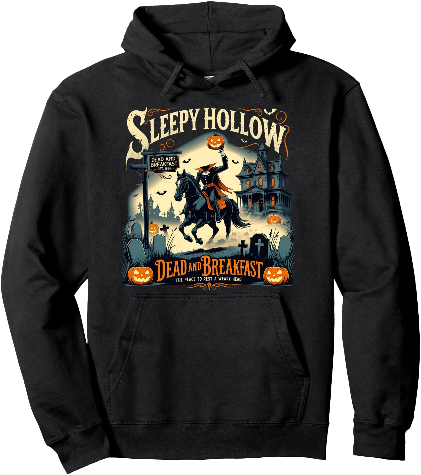 Original Sleepy Hollow Breakfast Spooky T-Shirt - Minimalist Print Unisex - T-Shirt, Sweatshirt, Hoodie