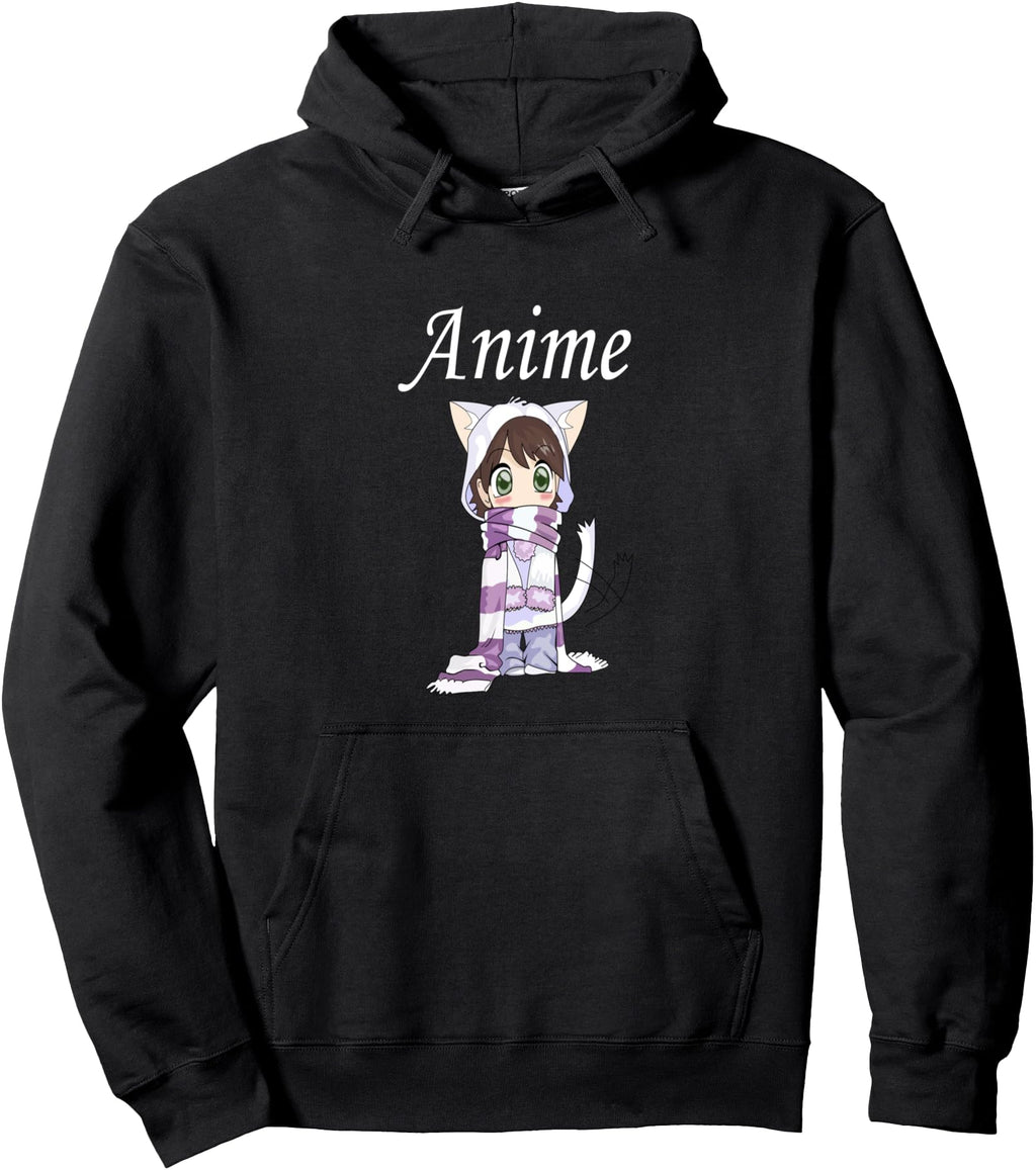 Handcrafted Chibi Cat Anime Sweatshirt - Aesthetic Graphic for Adults - T-Shirt, Sweatshirt, Hoodie