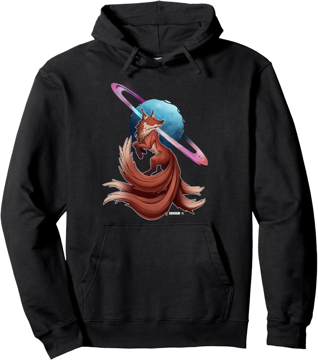 Handcrafted Fox Kitsune Japanese Sweatshirt - Fun Novelty Design for Adults - T-Shirt, Sweatshirt, Hoodie