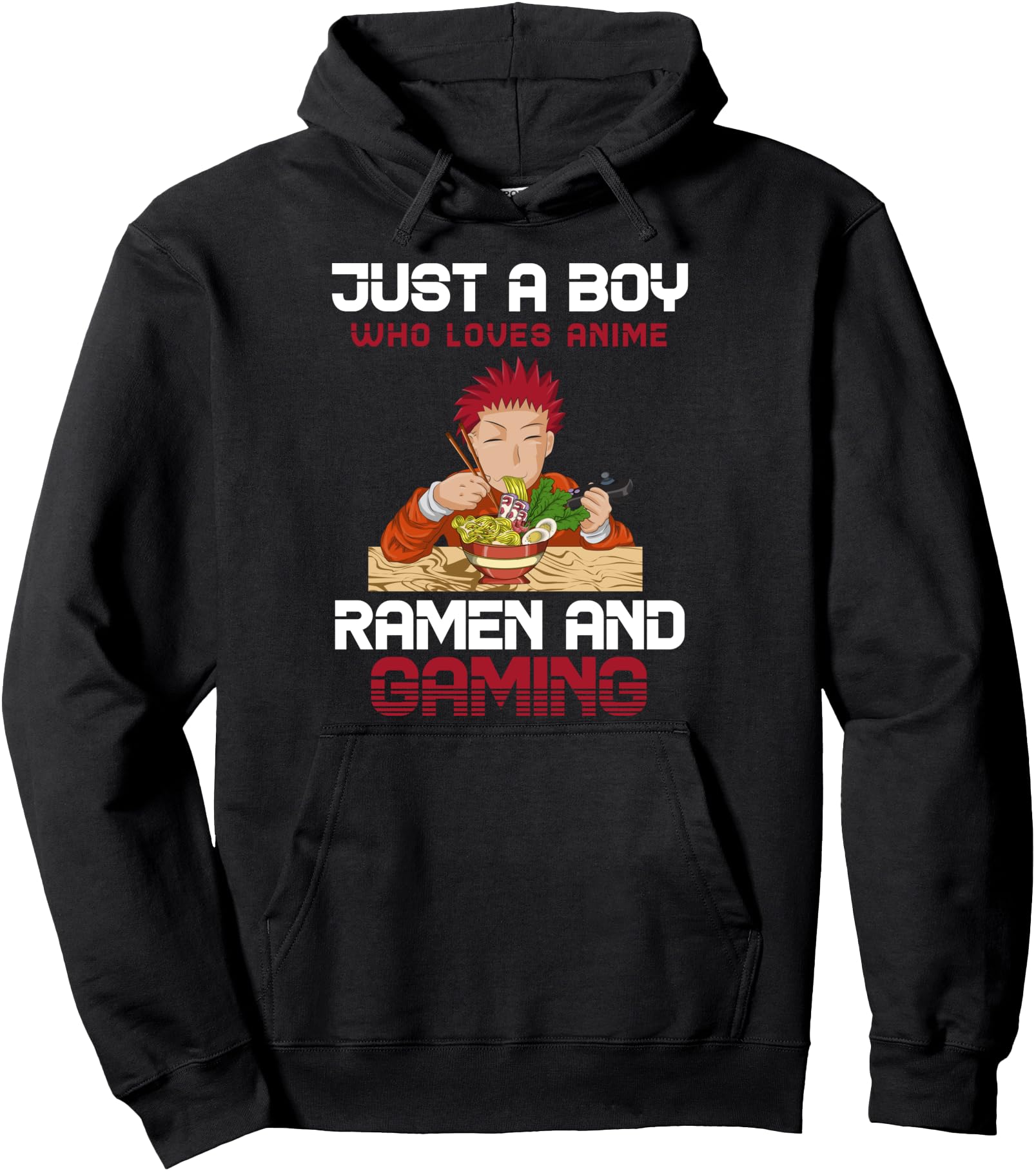 Gamer Otaku Ramen Noodles Kawaii Gaming T-Shirt - Graphic Print for Adults - T-Shirt, Sweatshirt, Hoodie