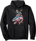 Original Fishing American Flag Skull Hoodie - Aesthetic Graphic Men Women - T-Shirt, Sweatshirt, Hoodie