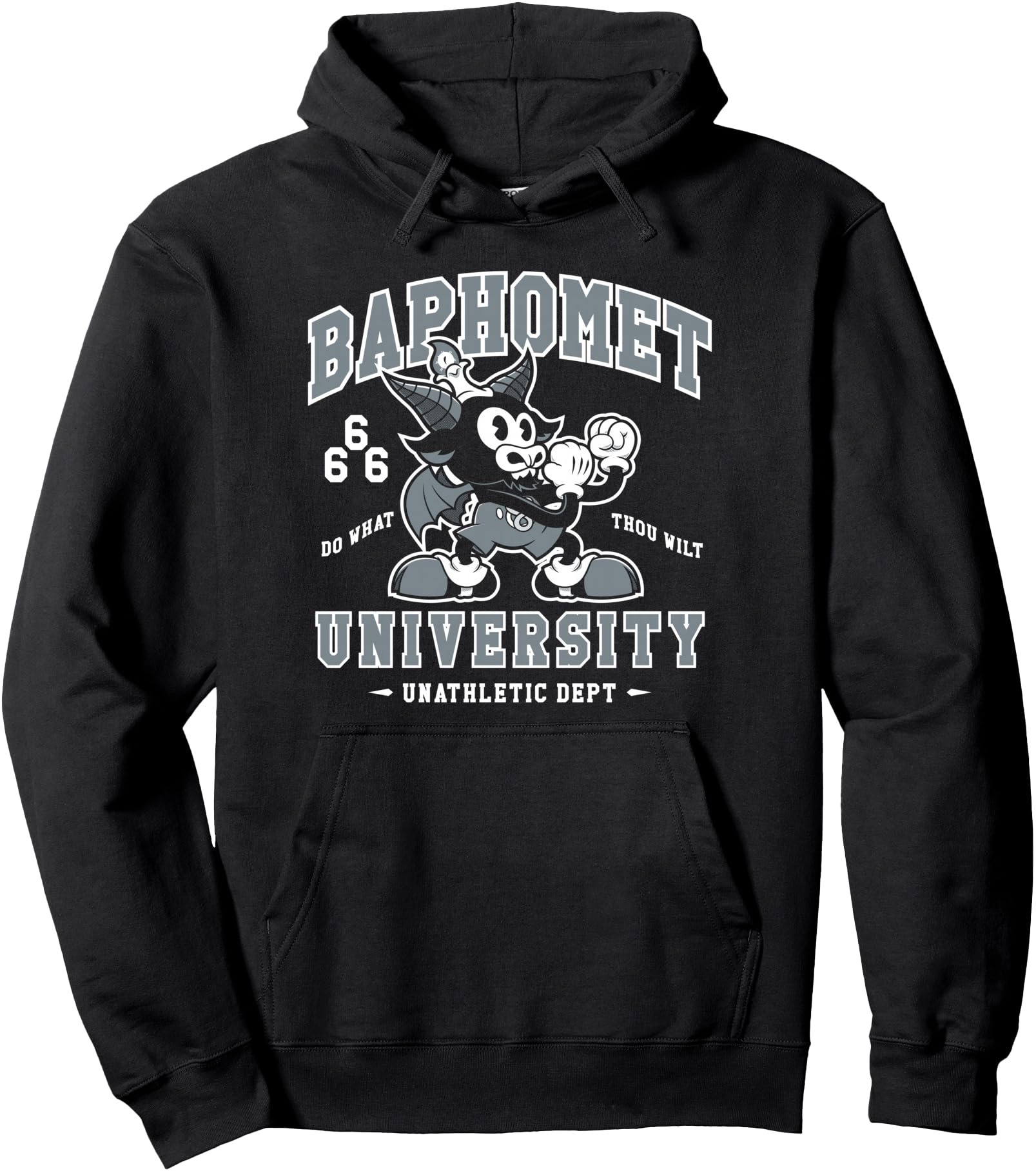 Handcrafted Baphomet University T-Shirt - Aesthetic Graphic for Adults - T-Shirt, Sweatshirt, Hoodie
