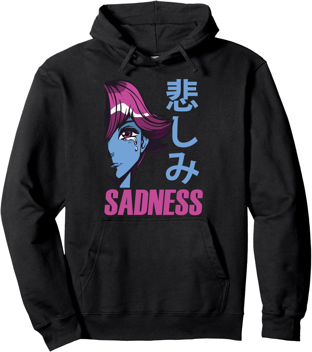 Original Sadness Anime Sad Japanese T-Shirt - Aesthetic Graphic Unisex - T-Shirt, Sweatshirt, Hoodie