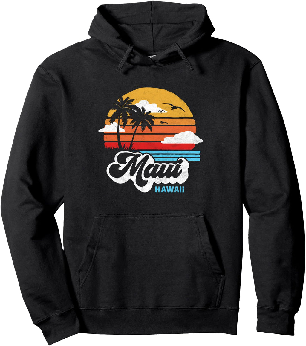 Maui Beach Hawaii Surf Throwback 80S Sweatshirt - Aesthetic Graphic Unisex - T-Shirt, Sweatshirt, Hoodie