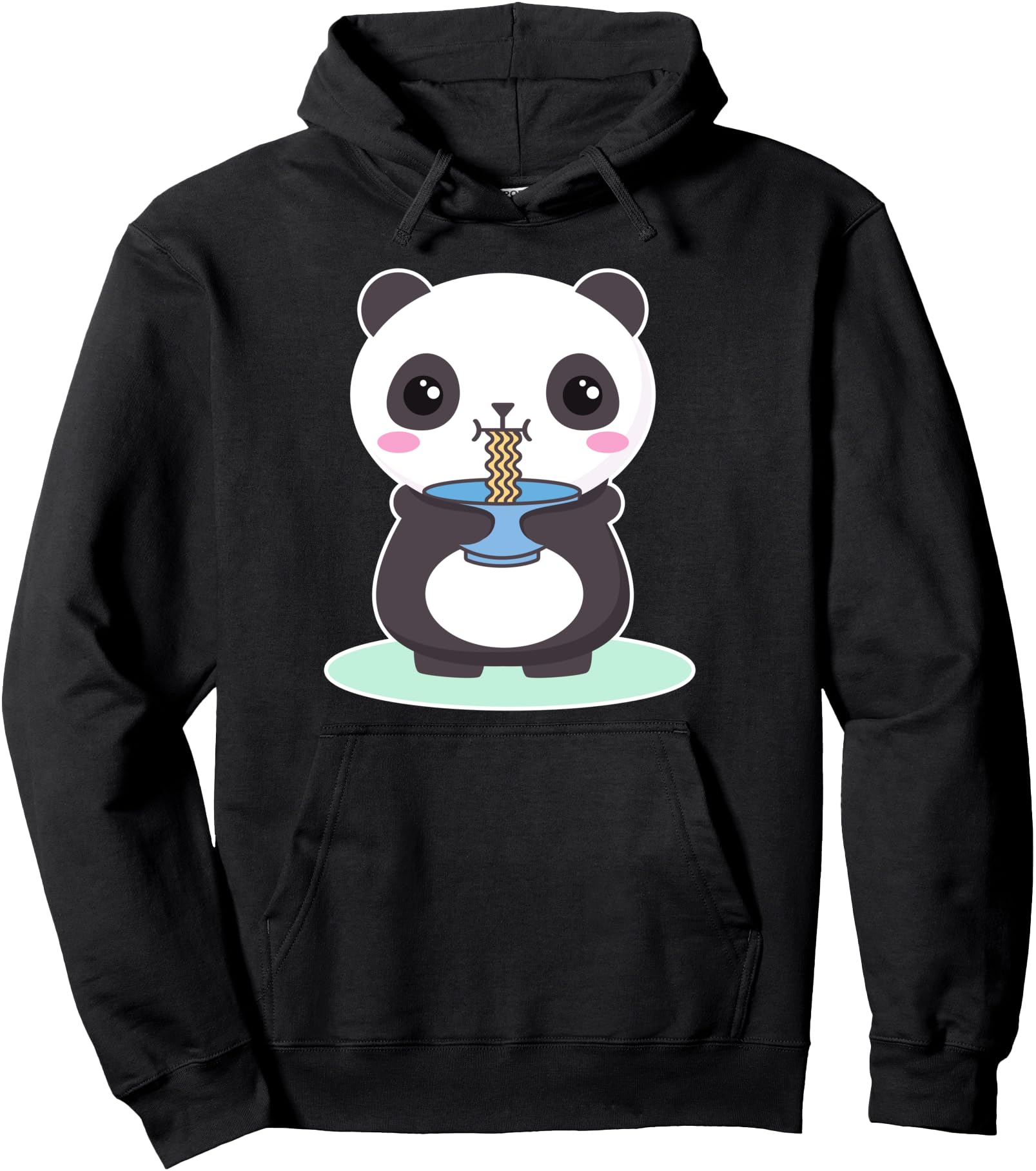 Kawaii Panda Bear Ramen Noodles Sweet T-Shirt - Custom Art Print Men Women - T-Shirt, Sweatshirt, Hoodie
