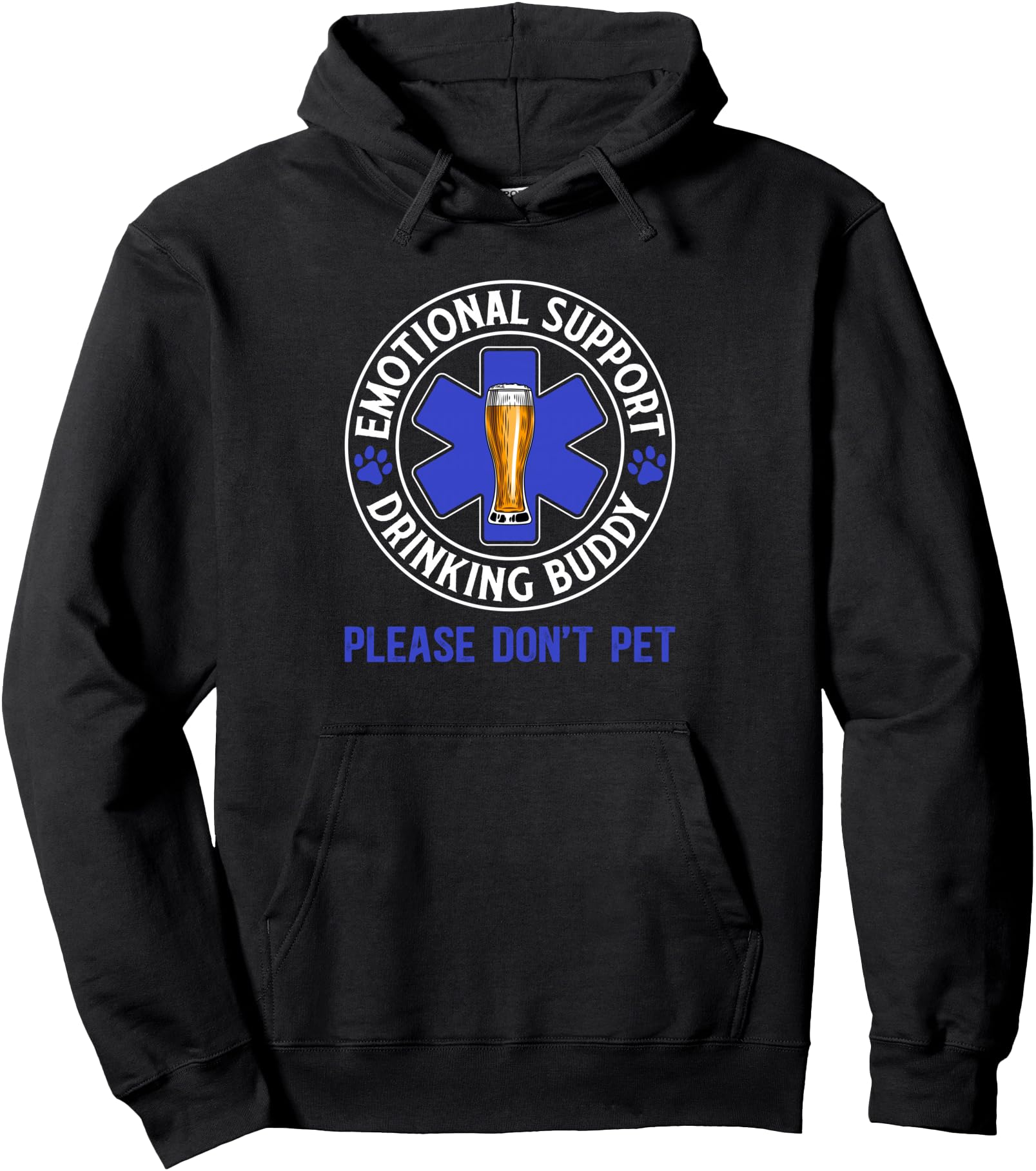 Drinking Emotional Support Drinking Hoodie - Fun Novelty Design Unisex - T-Shirt, Sweatshirt, Hoodie