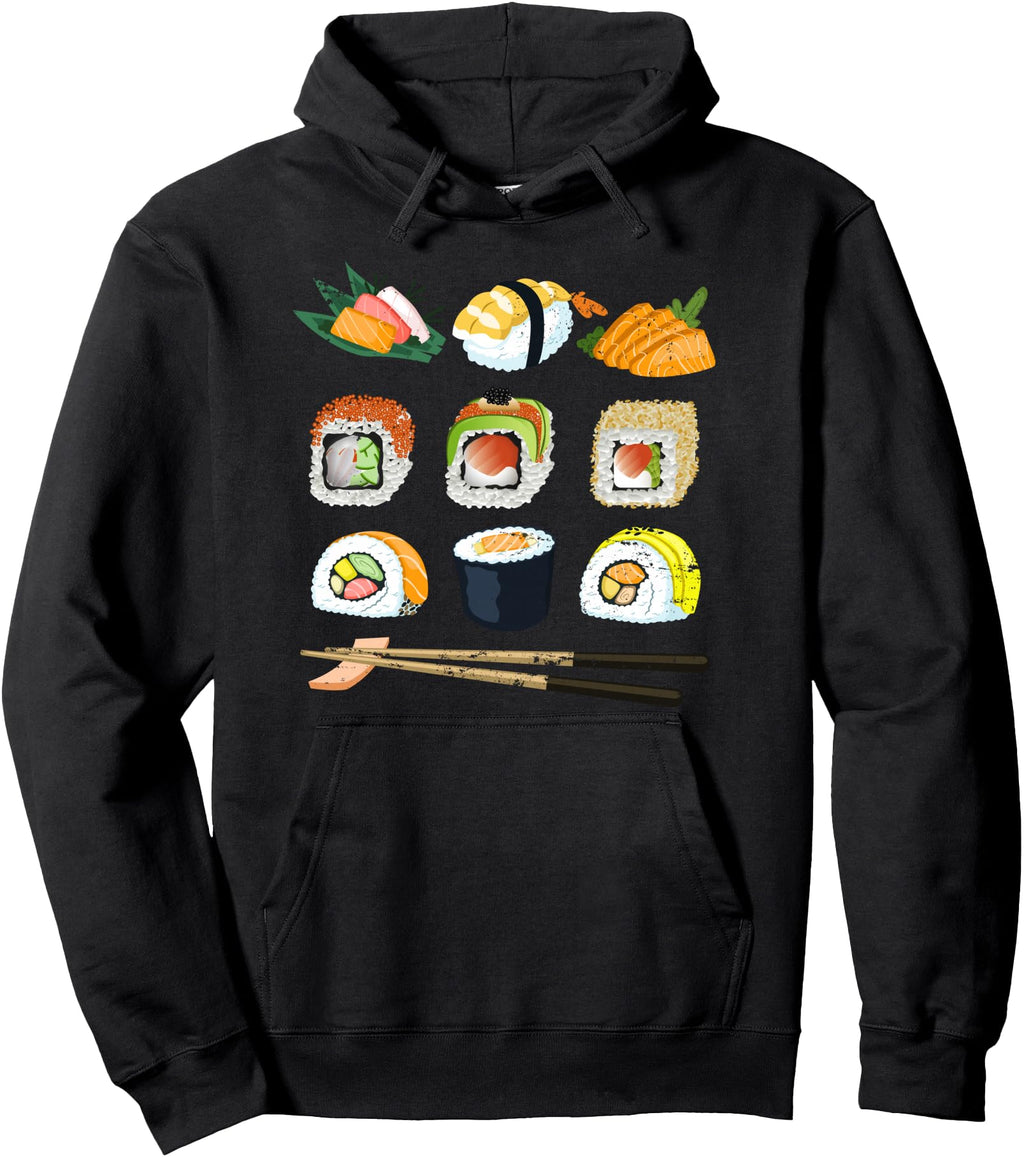 Exclusive Kawaii Japanese Food Rolls T-Shirt - Custom Art Print Men Women - T-Shirt, Sweatshirt, Hoodie