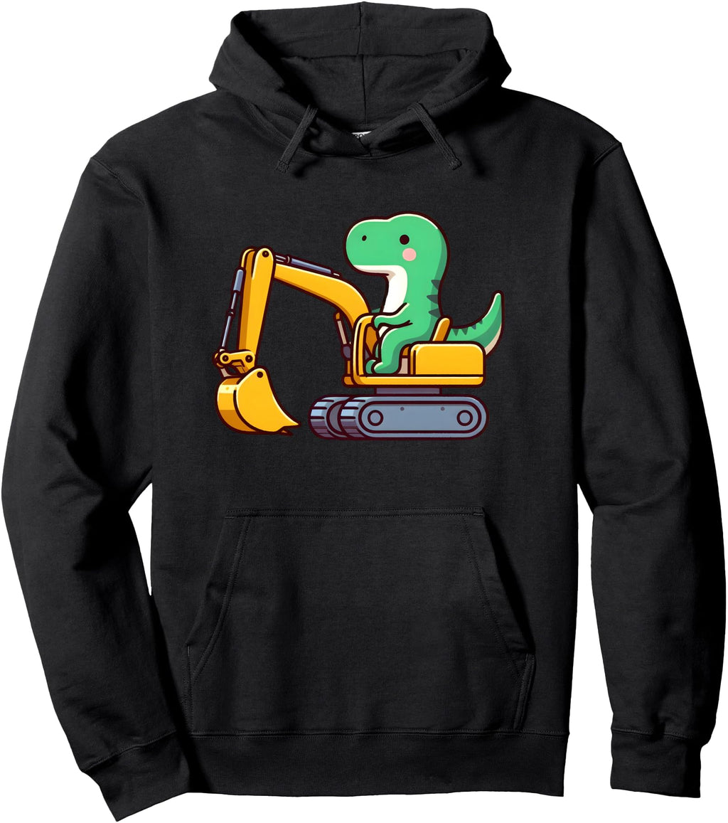 Handcrafted Dinosaur Trex Driving Hoodie - Graphic Print for Adults - T-Shirt, Sweatshirt, Hoodie