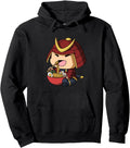 Kawaii Anime Samurai Asian Noodles Hoodie - Casual Everyday Wear Men Women - T-Shirt, Sweatshirt, Hoodie