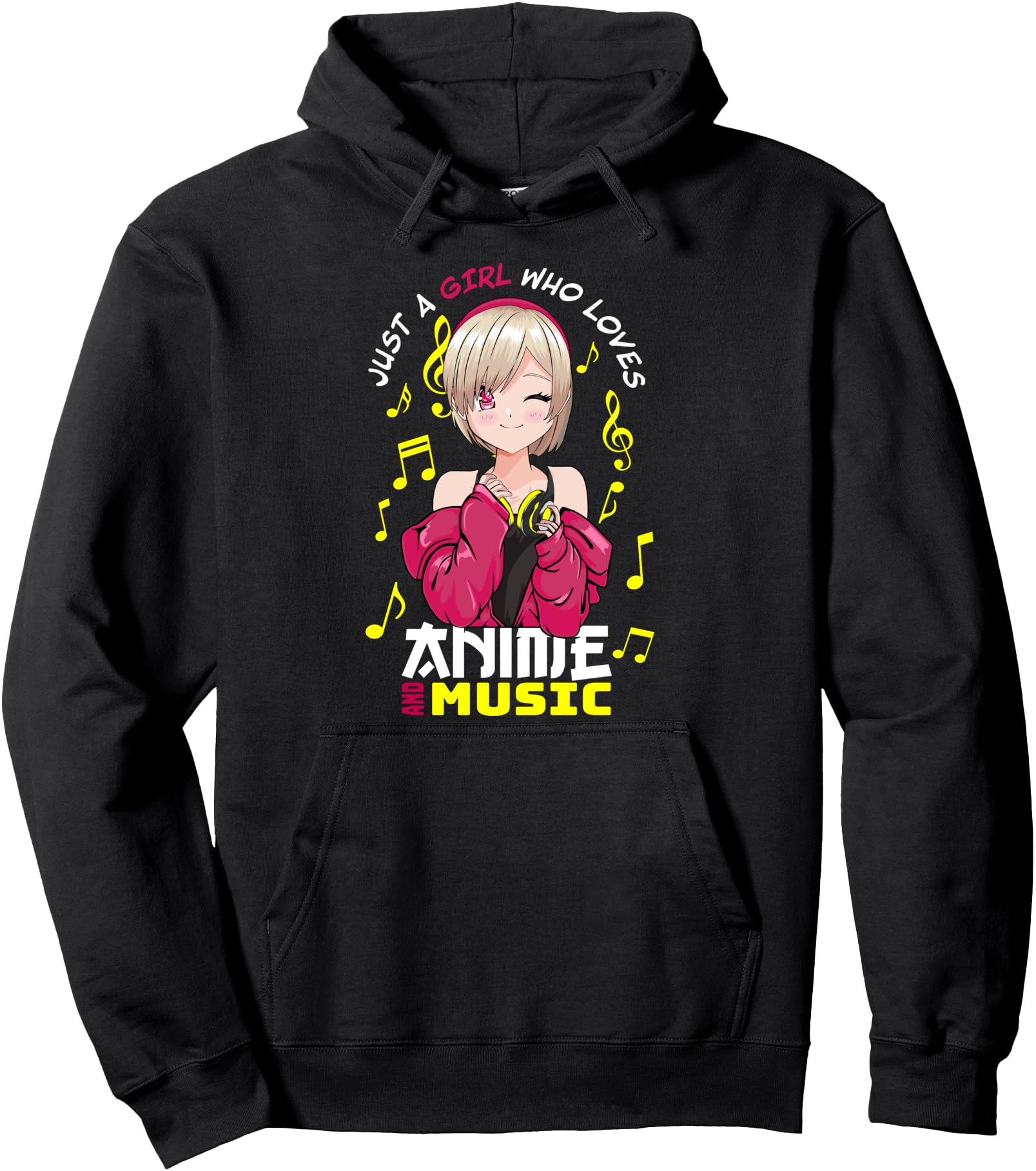 Original Kawaii Manga Just Who Loves T-Shirt - Graphic Print Men Women - T-Shirt, Sweatshirt, Hoodie