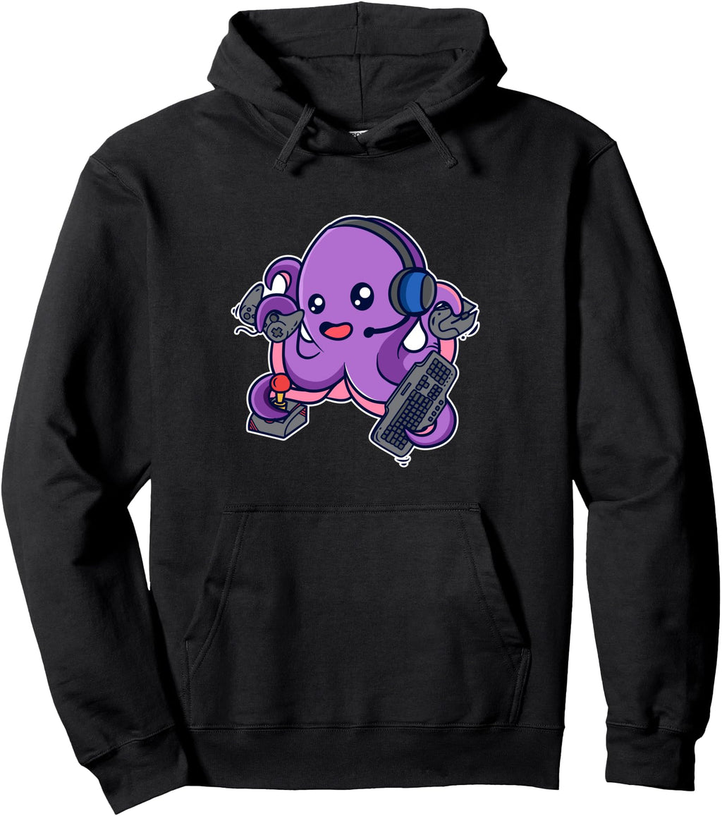 Handcrafted Octopus Sea Tentacles Gaming Hoodie - Graphic Print Men Women - T-Shirt, Sweatshirt, Hoodie