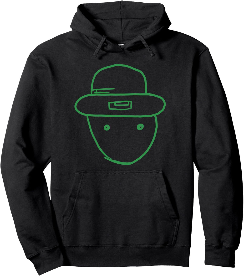Handcrafted Amateur Leprechaun Sketch Rare Hoodie - Trendy Graphic Unisex - T-Shirt, Sweatshirt, Hoodie