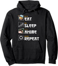 Kawaii Japan Food Eat Sleep Anime Repeat Hoodie - Streetwear Style Unisex - T-Shirt, Sweatshirt, Hoodie