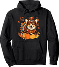 Corgi Dog Turkey Thanksgiving Costume Hoodie - Fun Novelty Design Unisex - T-Shirt, Sweatshirt, Hoodie