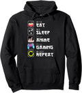 Handcrafted Eat Sleep Anime Sweatshirt - Casual Everyday Wear Men Women - T-Shirt, Sweatshirt, Hoodie