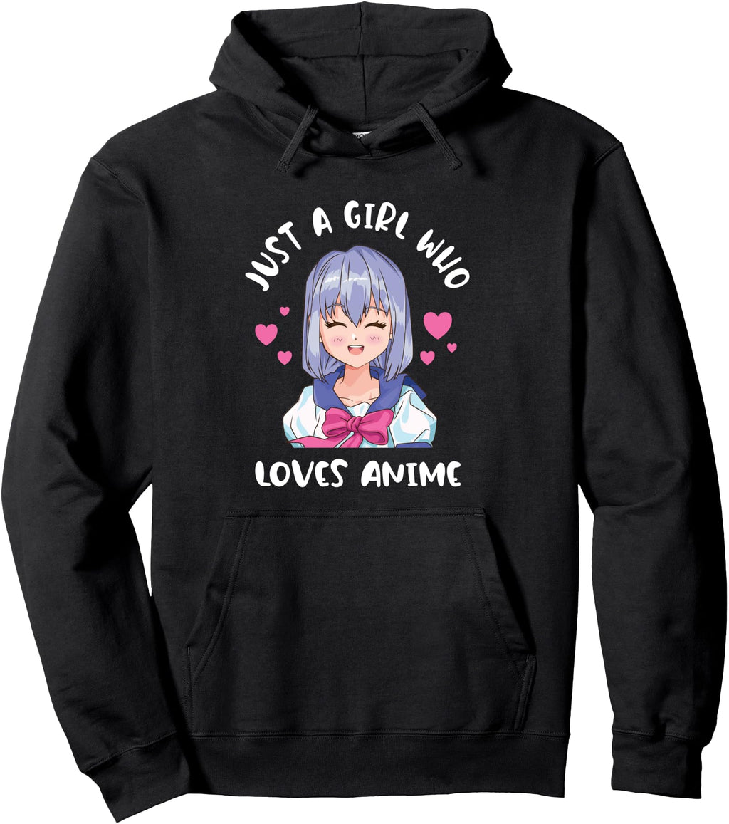 Just Who Loves Anime Exclusive Hoodie - Aesthetic Graphic for Adults - T-Shirt, Sweatshirt, Hoodie