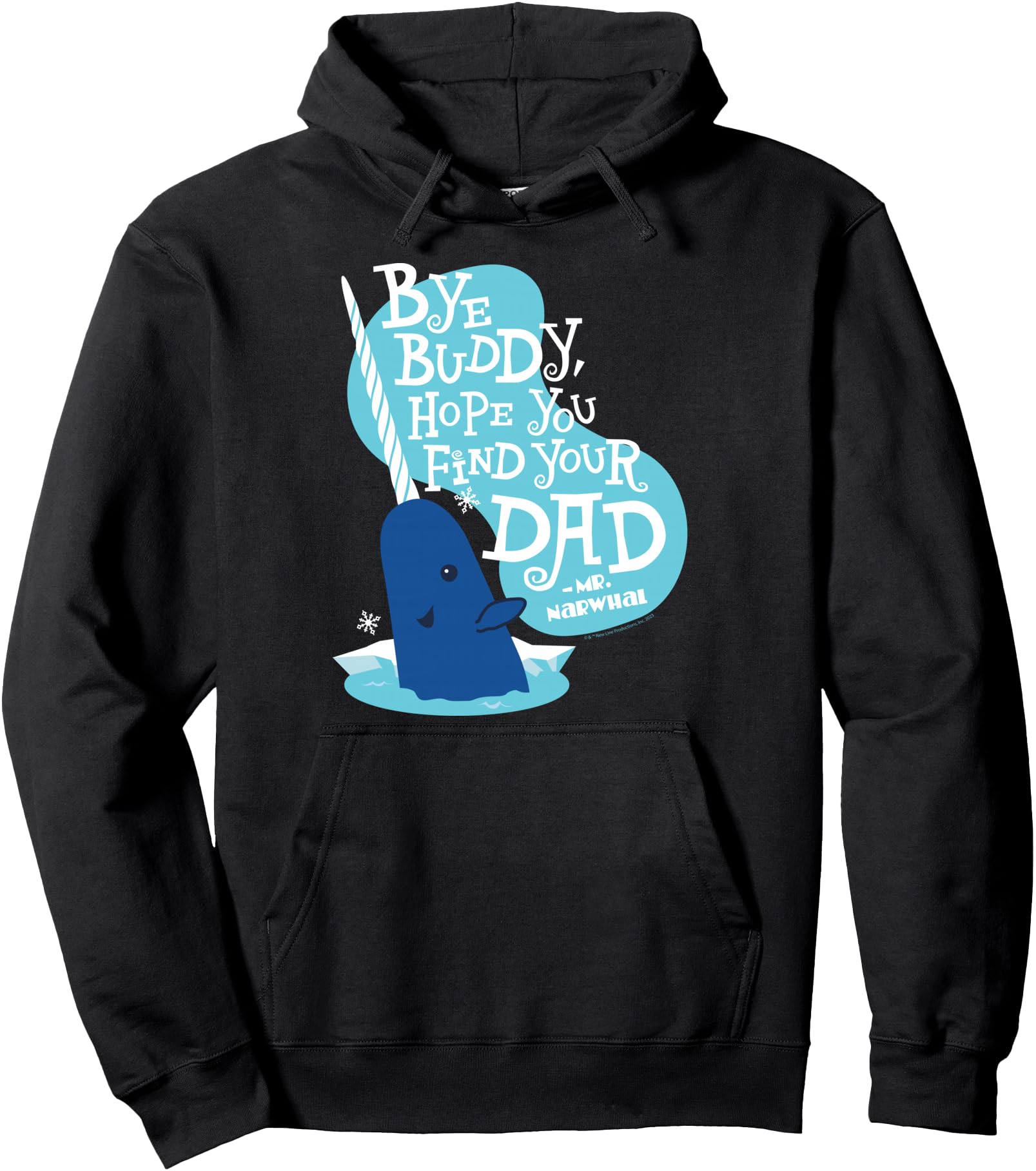 Elf Narwhale Bye Buddy Hope You Find T-Shirt - Custom Art Print for Adults - T-Shirt, Sweatshirt, Hoodie