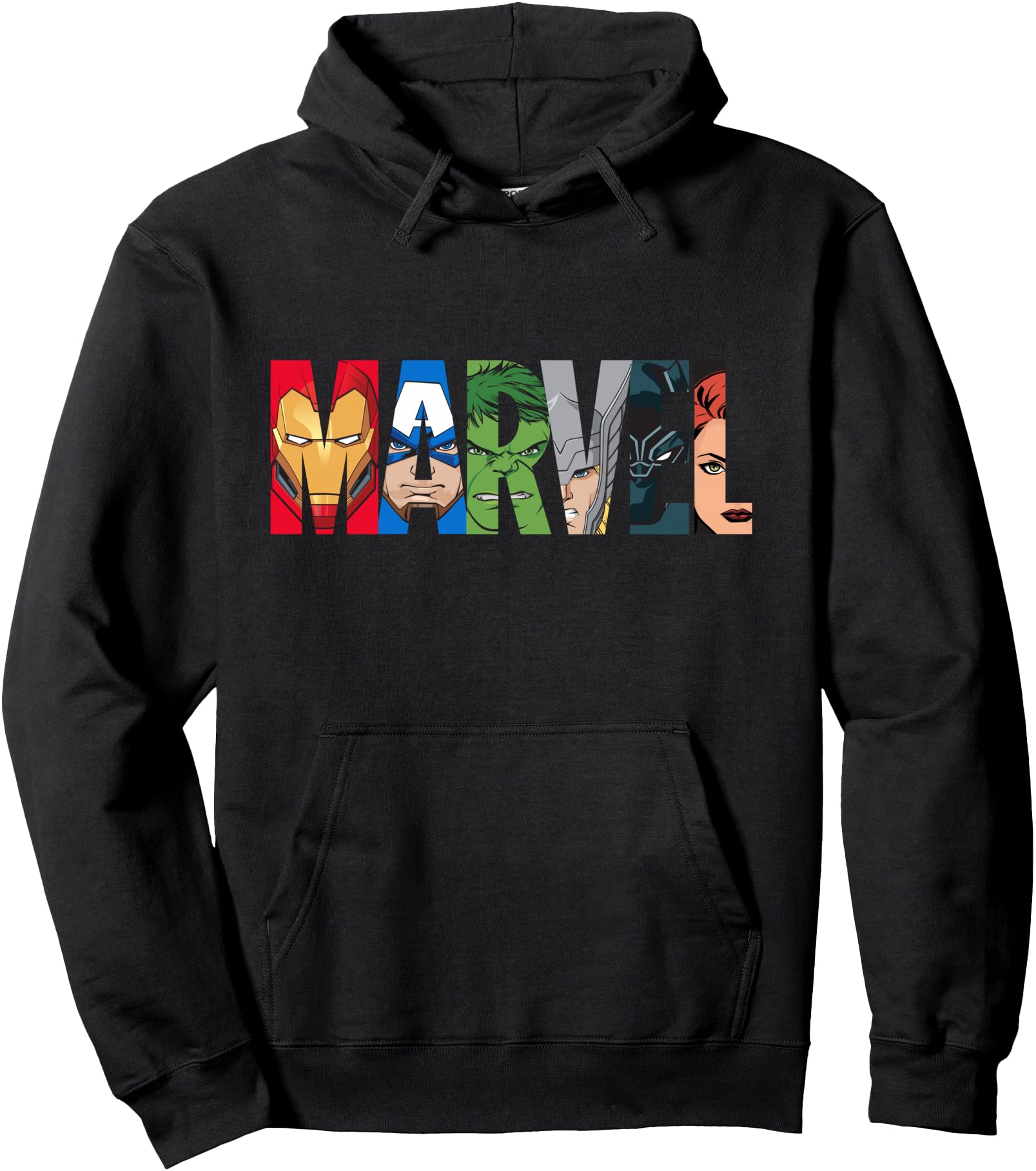 Marvel Logo Avengers Super Heroes Hoodie - Minimalist Print Men Women - T-Shirt, Sweatshirt, Hoodie