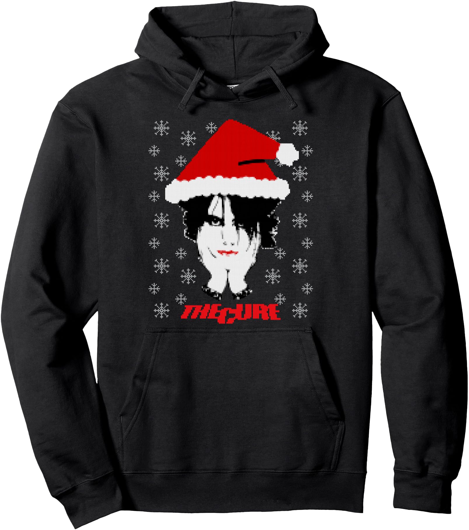 Authentic Cure Santa Claus Goth Ugly Sweatshirt - Unique Graphic for Adults - T-Shirt, Sweatshirt, Hoodie