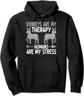 Authentic Donkeys Are My Therapy T-Shirt - Fun Novelty Design Men Women - T-Shirt, Sweatshirt, Hoodie