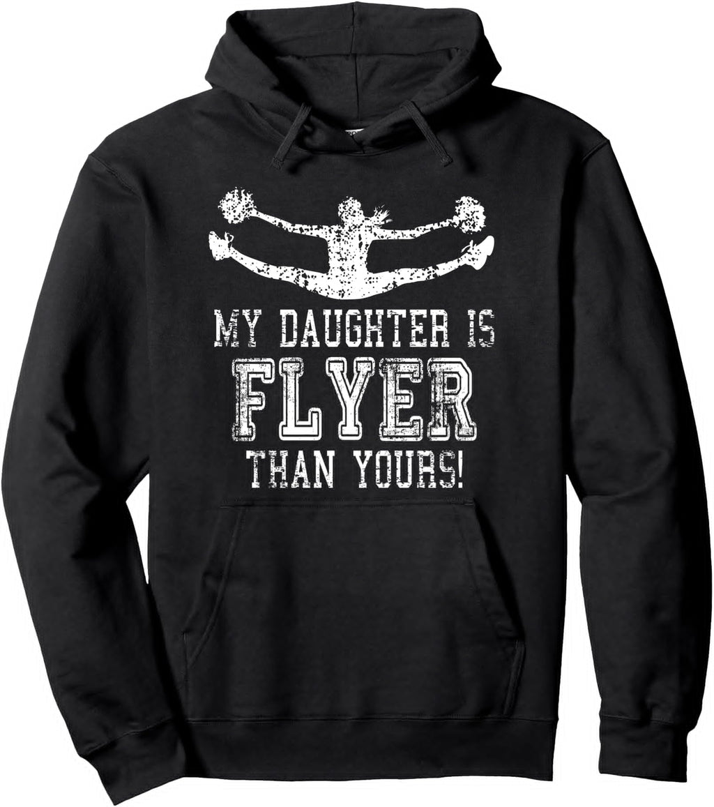 Original Cheerleader Dad Cheer Mom Hoodie - Fun Novelty Design Men Women - T-Shirt, Sweatshirt, Hoodie