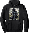 Exclusive Samurai Cat Warrior T-Shirt - Novelty Apparel for Adults - T-Shirt, Sweatshirt, Hoodie