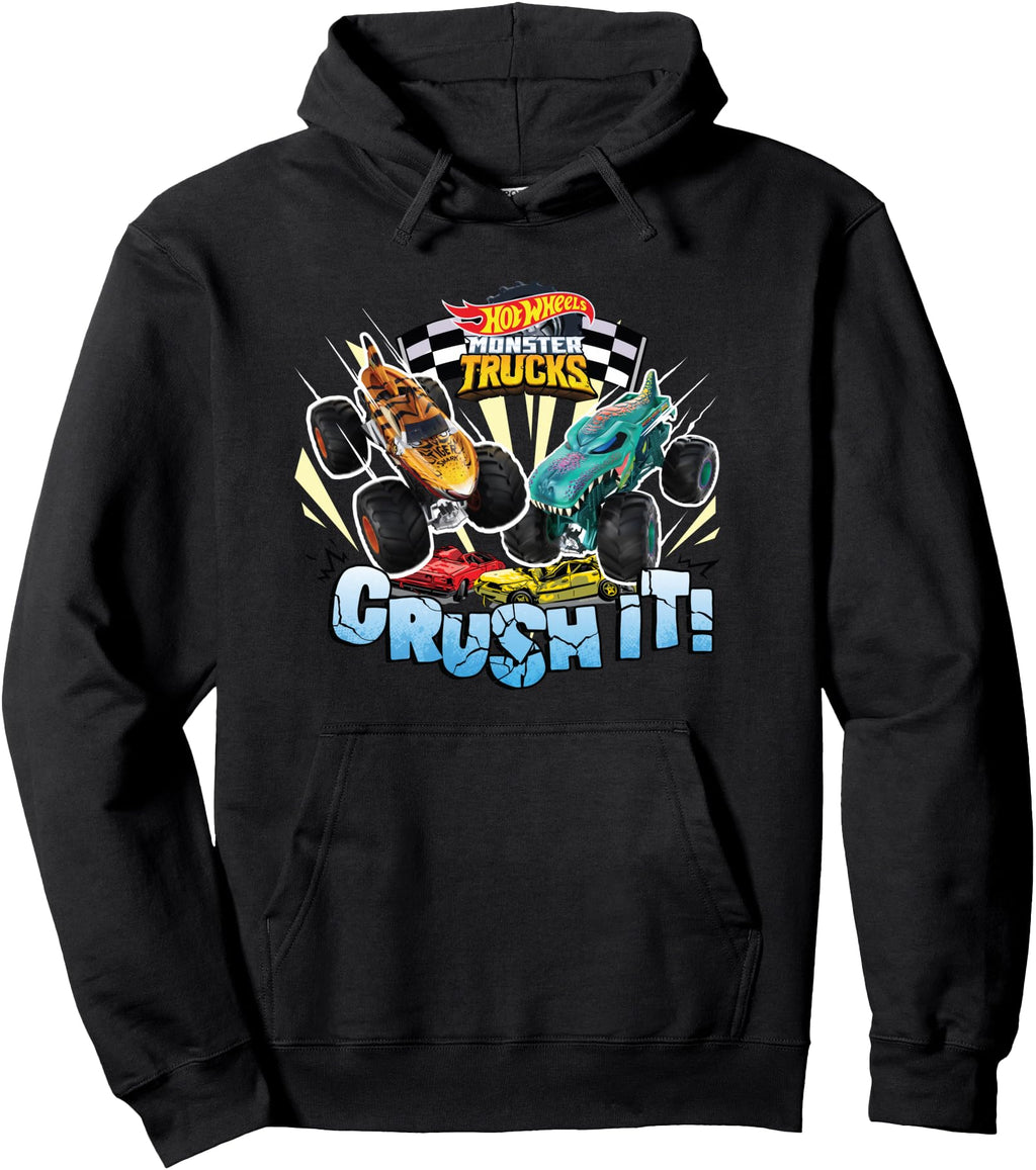 Hot Wheels Monster Trucks Crush It Rare T-Shirt - Novelty Apparel Men Women - T-Shirt, Sweatshirt, Hoodie