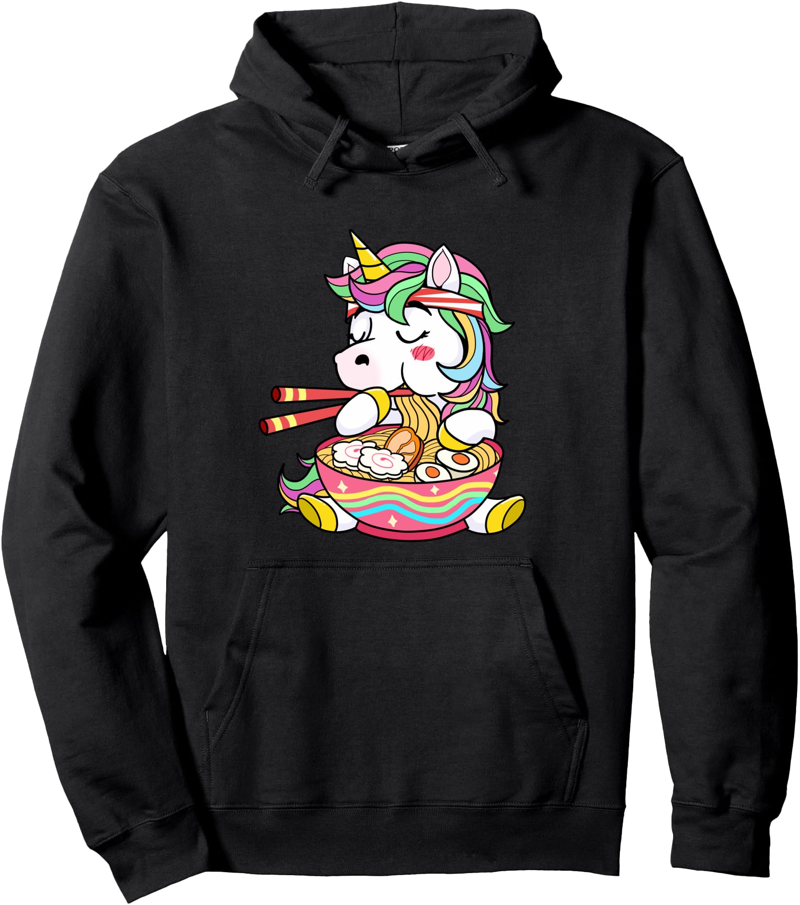 Handcrafted Ramen Unicorn Kawii Sweatshirt - Fun Novelty Design Unisex - T-Shirt, Sweatshirt, Hoodie