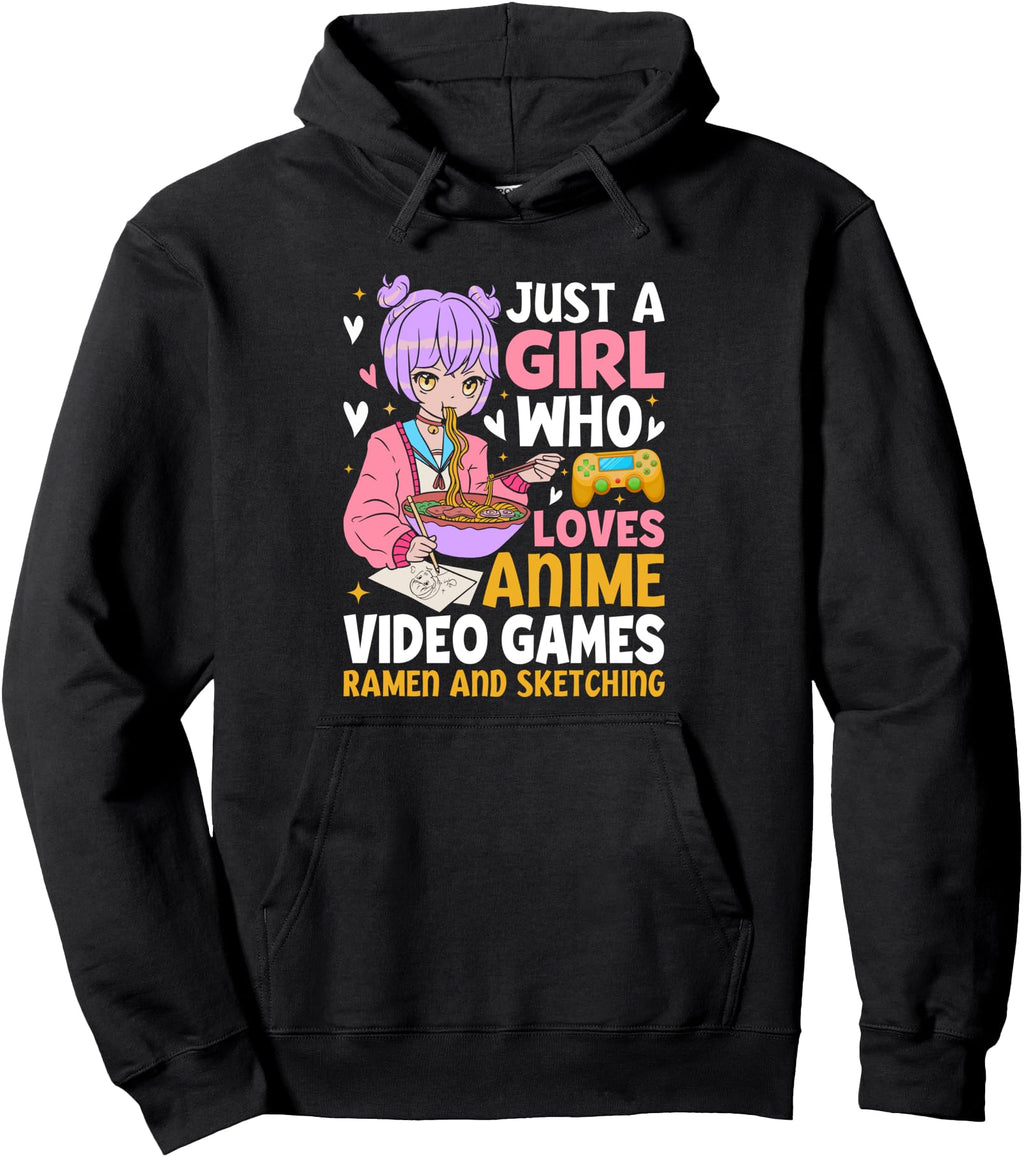 Original Just Who Loves Anime Sweatshirt - Aesthetic Graphic Men Women - T-Shirt, Sweatshirt, Hoodie