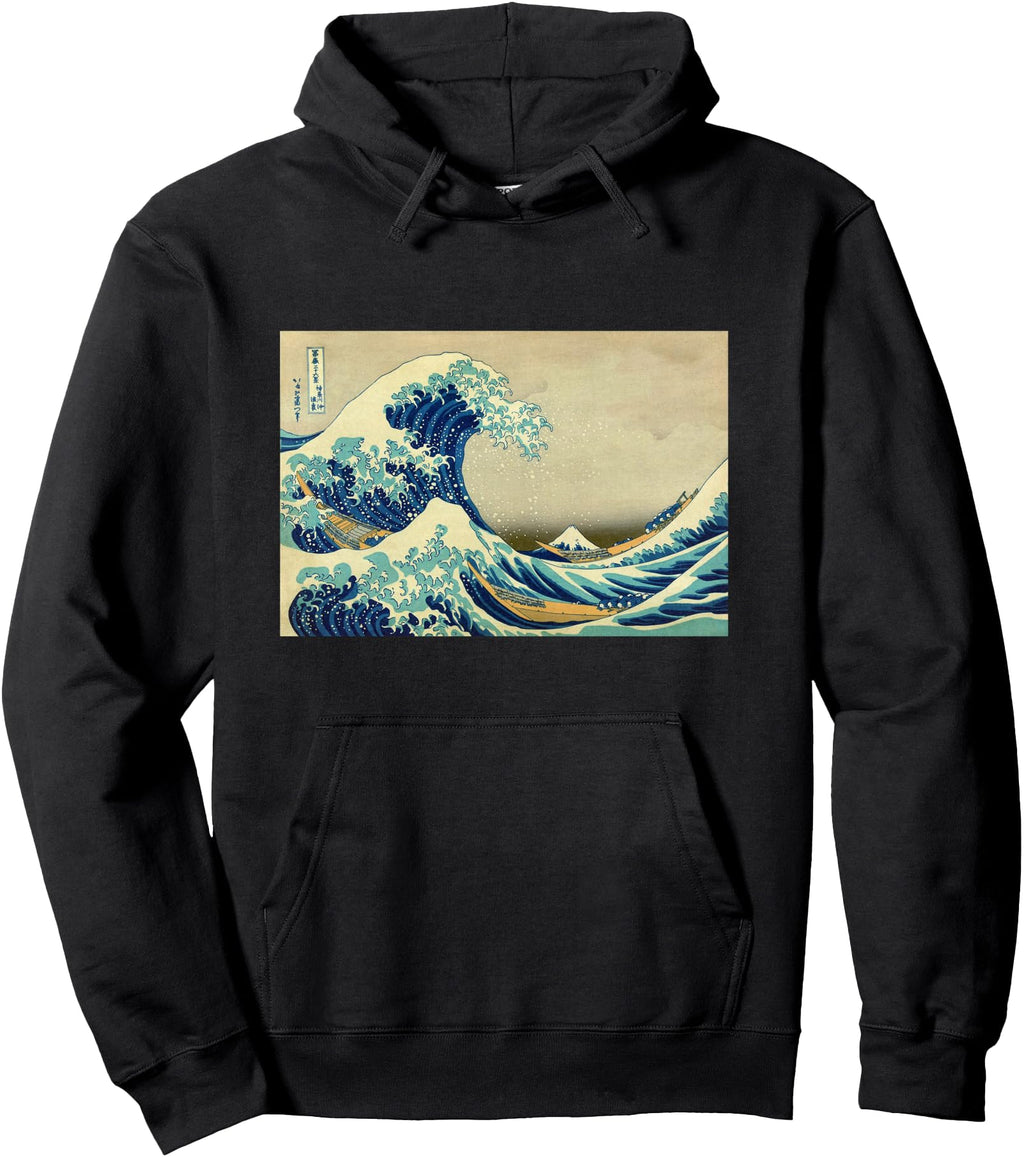 Great Wave Off Kanagawa Japanese Hoodie - Casual Everyday Wear for Adults - T-Shirt, Sweatshirt, Hoodie