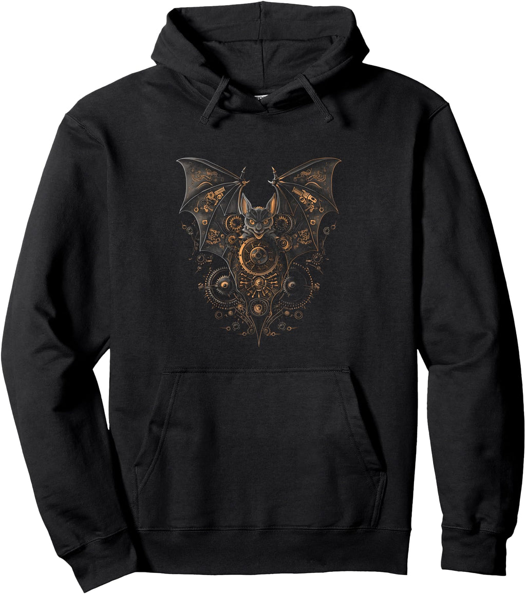 Original Steampunk Bat Clockwork Hoodie - Aesthetic Graphic Men Women - T-Shirt, Sweatshirt, Hoodie