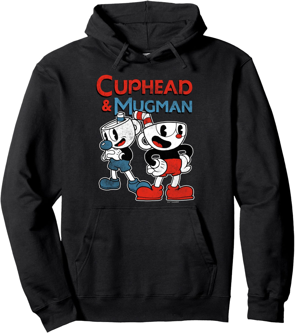 Handcrafted Cuphead Mugman Dynamic T-Shirt - Minimalist Print for Adults - T-Shirt, Sweatshirt, Hoodie